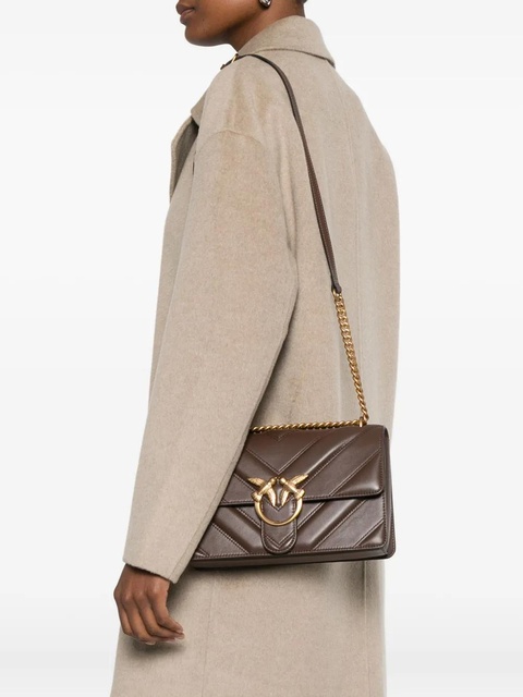 PINKO Love One quilted cross body bag - Brown - zdjęcie produktu nr 2