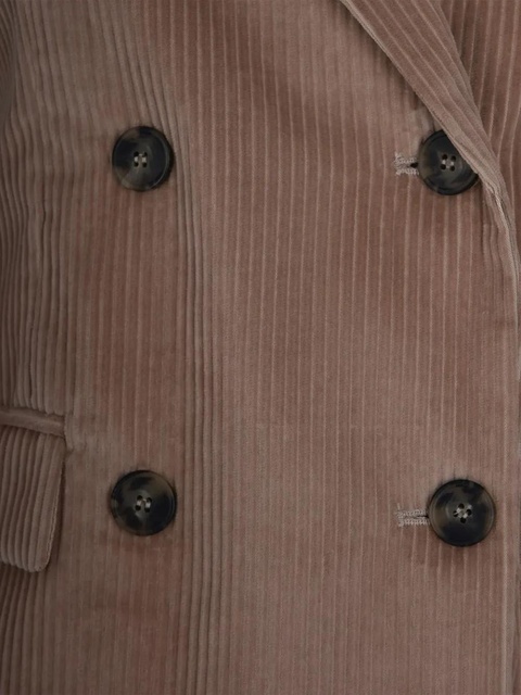 Max Mara double-breasted corduroy blazer - Brown - zdjęcie produktu nr 2