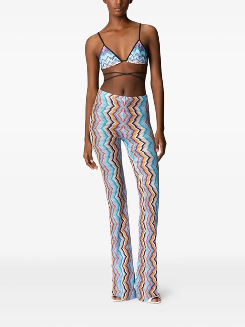 Missoni Zigzag-pattern trousers - Blue - zdjęcie produktu nr 2