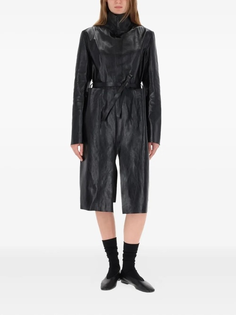 OUR LEGACY belted leather jacket - Black - zdjęcie produktu nr 2