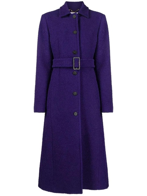Golden Goose belted-waist coat - Purple - zdjęcie produktu nr 1