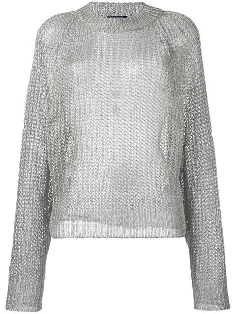 Balmain open knit jumper - Metallic - zdjęcie produktu nr 1