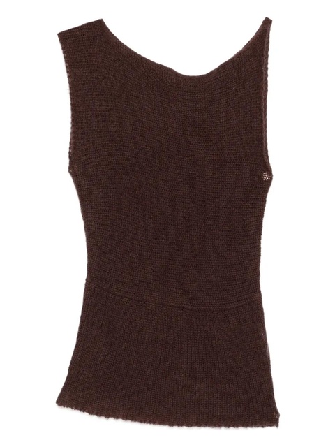 Aya Muse asymmetric top - Brown - zdjęcie produktu nr 1