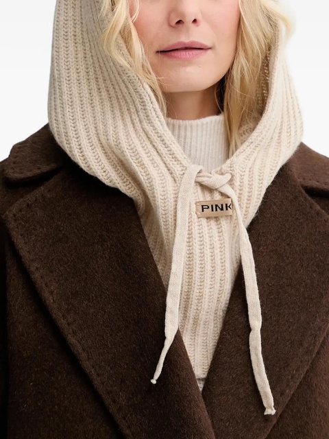 PINKO ribbed drawstring hood - Neutrals - zdjęcie produktu nr 2