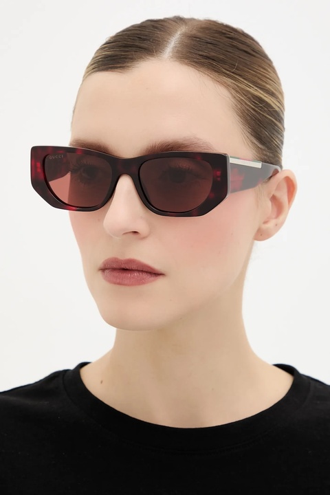 Gucci okulary przeciwsłoneczne damskie kolor czerwony GG1959S - zdjęcie produktu nr 1