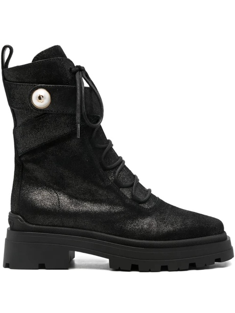 Jimmy Choo 45mm leather boots - Black - zdjęcie produktu nr 1