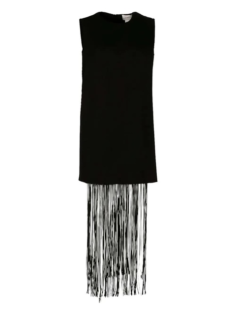 Sportmax Finnici fringed sleeveless mini dress - Black - zdjęcie produktu nr 2