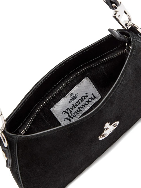Vivienne Westwood Tasha suede shoulder bag - Black - zdjęcie produktu nr 2