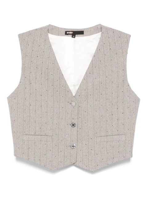 Maje pinstriped vest - Grey - zdjęcie produktu nr 1