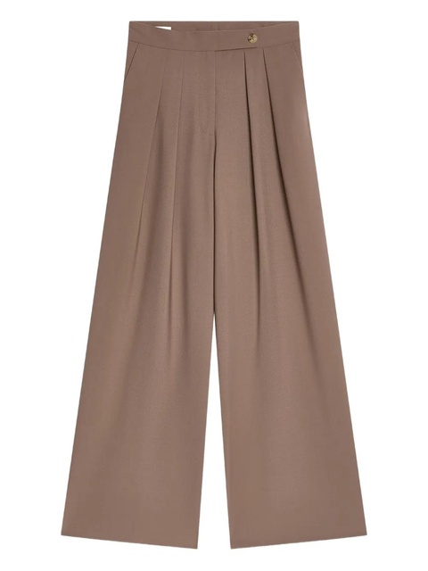 DRIES VAN NOTEN pleated trousers - Brown - zdjęcie produktu nr 1