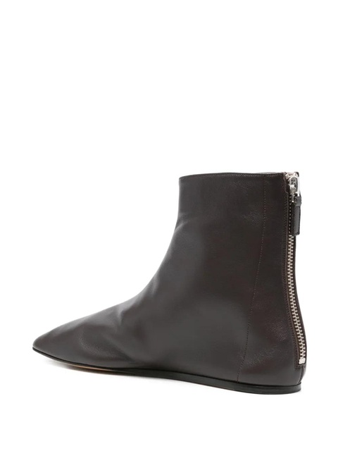 Le Monde Beryl Luna zip-detail ankle boots - Brown - zdjęcie produktu nr 2