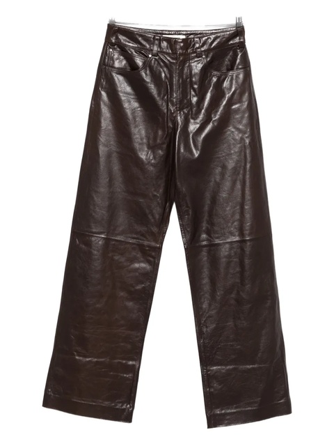 ENTIRE STUDIOS leather trousers - Brown - zdjęcie produktu nr 1