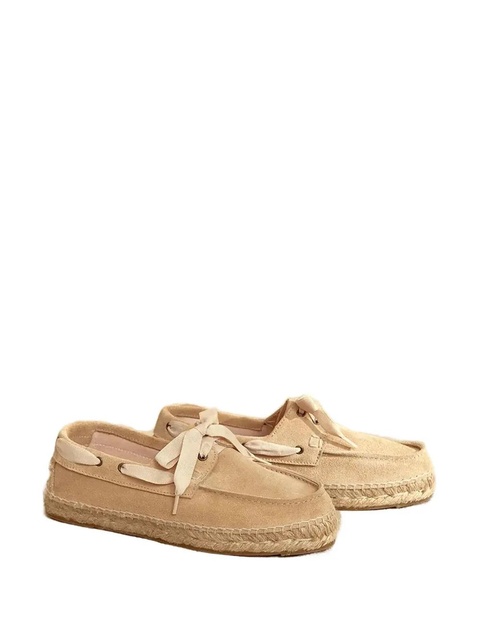 Manebi suede lace-up loafers - Neutrals - zdjęcie produktu nr 2