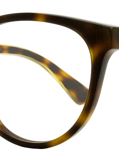Gucci Eyewear Web-detail cat-eye frame - Brown - zdjęcie produktu nr 2