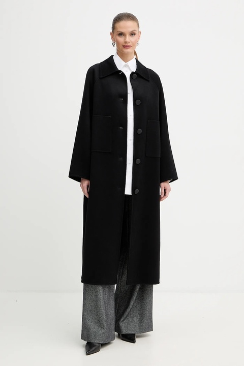 Armani Exchange koszula bawełniana damska kolor biały relaxed z kołnierzykiem klasycznym XW000706 AF12812 - zdjęcie produktu nr 2