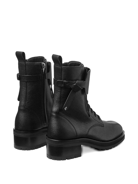 Jimmy Choo Rosabel leather lace-up combat boots - Black - zdjęcie produktu nr 2