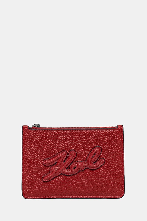 Karl Lagerfeld portfel K/SKUARE damski kolor czerwony A1W32052 - zdjęcie produktu nr 2