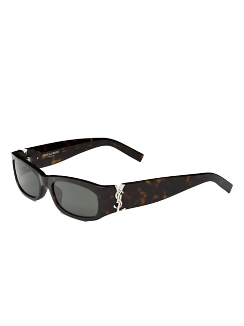 Saint Laurent Eyewear SL M152 tortoiseshell rectangle sunglasses - Brown - zdjęcie produktu nr 2