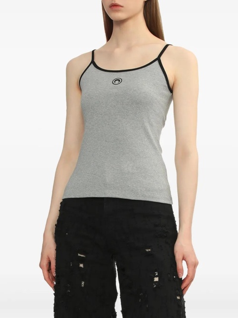 Marine Serre cotton tank top - Grey - zdjęcie produktu nr 2