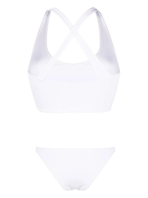 The Attico logo patch ribbed bikini - White - zdjęcie produktu nr 2
