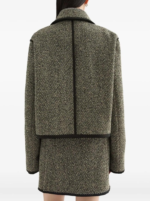 Jil Sander herringbone jacket - Grey - zdjęcie produktu nr 2