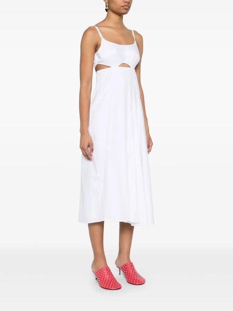 Victoria Beckham cut-out detail midi dress - White - zdjęcie produktu nr 2