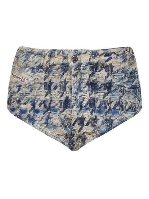 Diesel frayed denim shorts - Blue - zdjęcie produktu nr 1