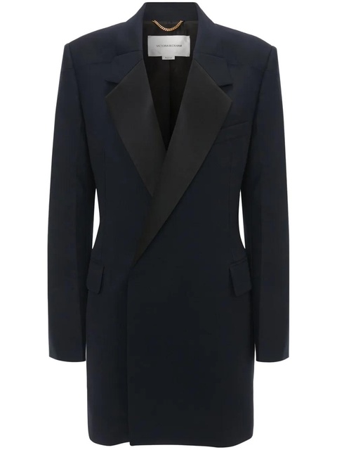 Victoria Beckham fold-shoulder blazer mini dress - Blue - zdjęcie produktu nr 1