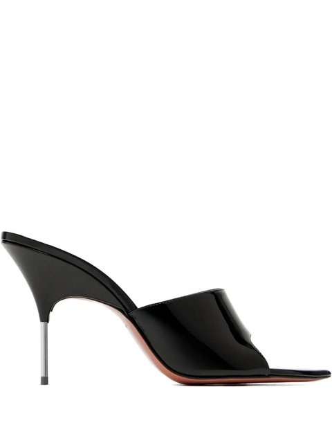 Amina Muaddi 95mm patent-leather sandals - Black - zdjęcie produktu nr 1