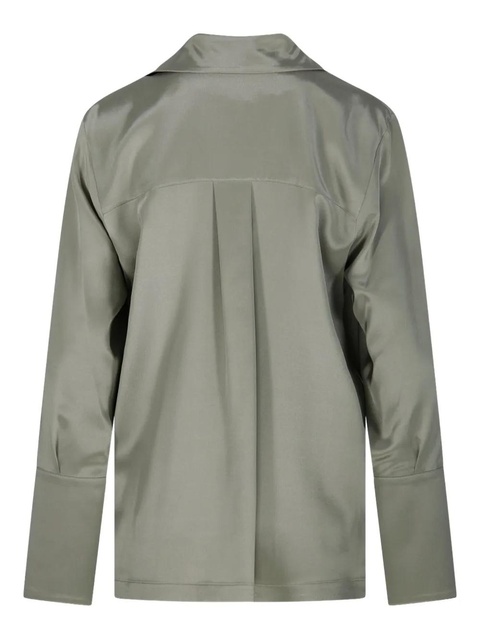 Max Mara V-neck long-sleeve blouse - Green - zdjęcie produktu nr 2