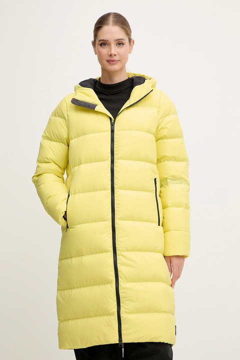 Jack Wolfskin kurtka puchowa Frozen Palace damska kolor żółty 1204133 - zdjęcie produktu nr 1