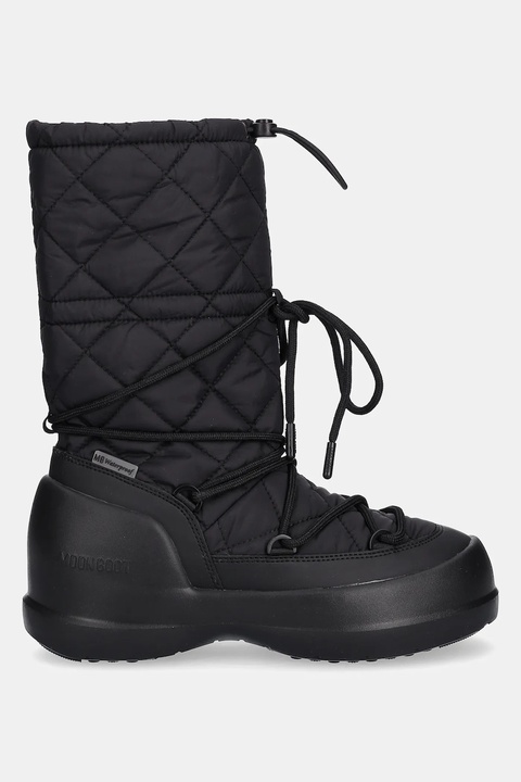 Moon Boot śniegowce MB MEZZALUNA QUILTED HIGH BOOT WP kolor czarny 80D2500080 N001 - zdjęcie produktu nr 2