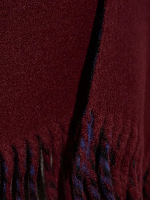 Burberry reversible fringed cape - Red - zdjęcie produktu nr 2