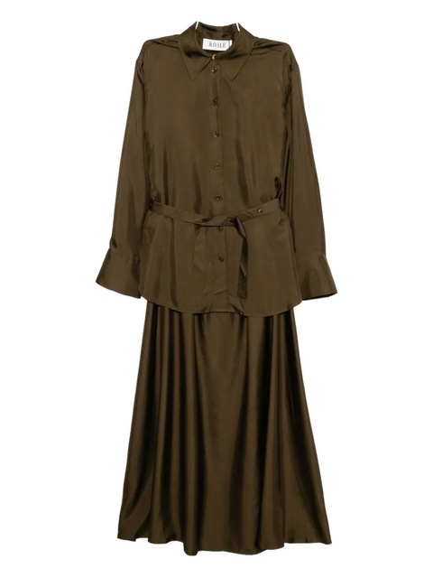Róhe silk gilet-dress - Brown - zdjęcie produktu nr 1