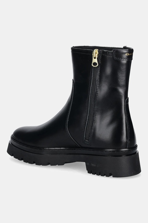 Gant botki skórzane Aligrey damskie kolor czarny na płaskim obcasie 31541155 - zdjęcie produktu nr 2