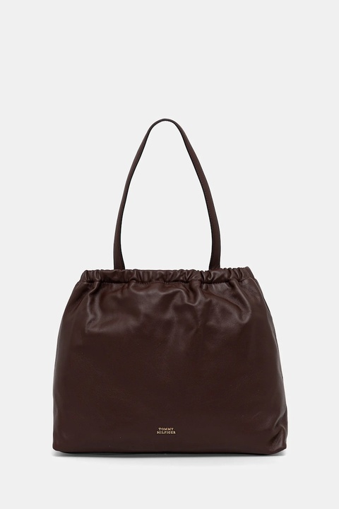Tommy Hilfiger torebka kolor brązowy AW0AW18308 - zdjęcie produktu nr 1