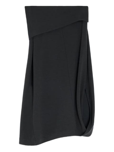 LEMAIRE twisted-hem skirt - Black - zdjęcie produktu nr 1
