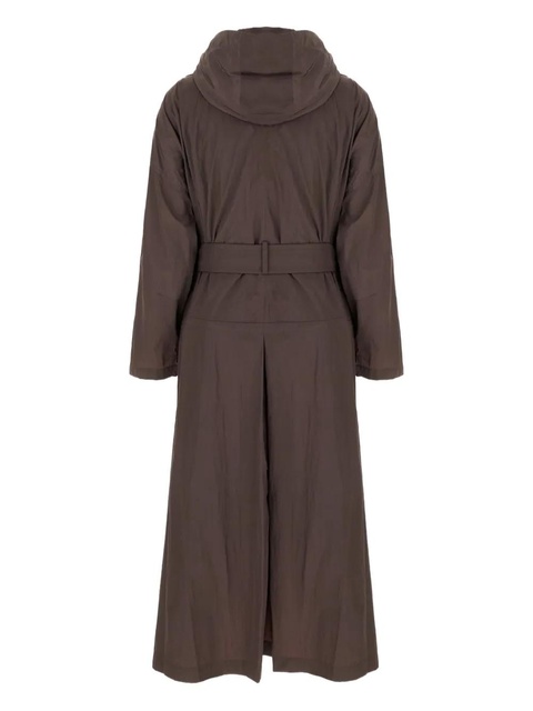 Sportmax hooded belted trench coat - Brown - zdjęcie produktu nr 1