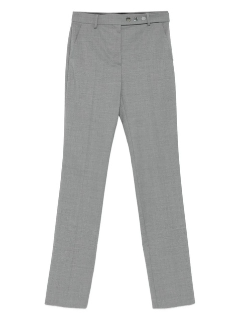 Sportmax virgin wool straight-leg trousers - Grey - zdjęcie produktu nr 1