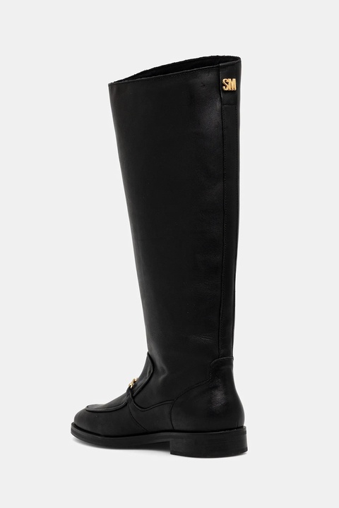 Steve Madden kozaki skórzane Night damskie kolor czarny na płaskim obcasie 11004951 - zdjęcie produktu nr 2