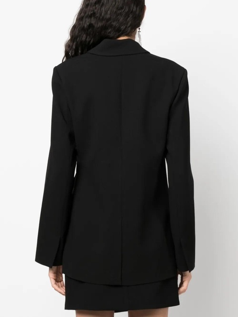 Simkhai Eva crossover-neck clasp-fastening blazer - Black - zdjęcie produktu nr 2