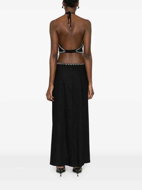 Simkhai rhinestone-embellished dress - Black - zdjęcie produktu nr 2