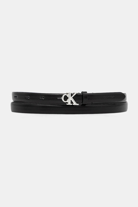 Calvin Klein pasek skórzany damski kolor czarny LV04F7055G - zdjęcie produktu nr 1