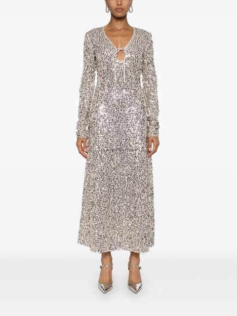 ROTATE BIRGER CHRISTENSEN sequin-embellished dress - Neutrals - zdjęcie produktu nr 2