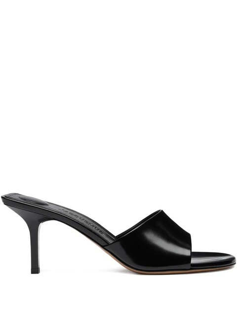 Jacquemus 70mm leather open-toe mules - Black - zdjęcie produktu nr 1