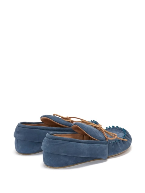 JW Anderson suede moccasin loafers - Blue - zdjęcie produktu nr 2