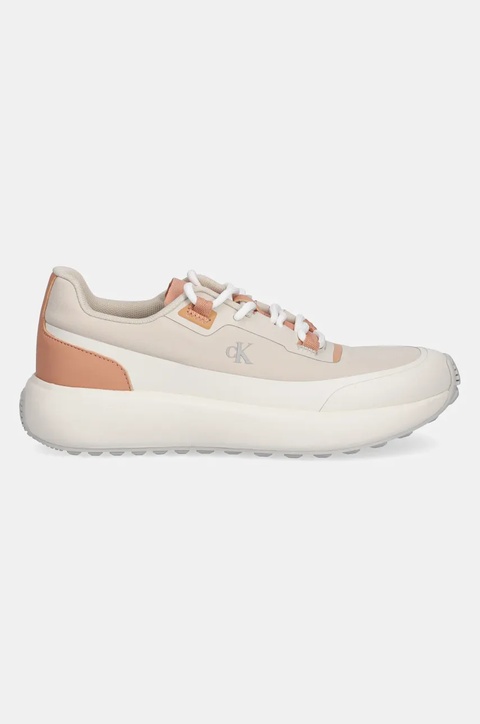 Calvin Klein Jeans sneakersy ATHLEISURE RUNNER LACEUP NT damskie kolor beżowy YW0YW01823 - zdjęcie produktu nr 1