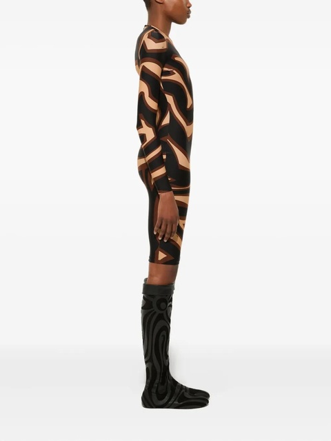PUCCI wave-print long-sleeve dress - Black - zdjęcie produktu nr 2