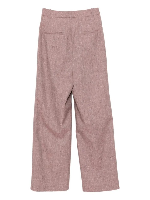 Róhe mid-waist tweed trousers - Purple - zdjęcie produktu nr 1