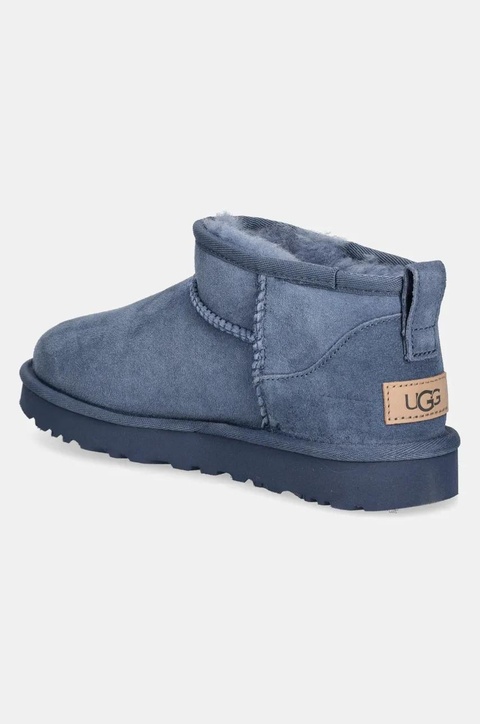 UGG śniegowce zamszowe Classic Ultra Mini kolor granatowy 1116109-DTB - zdjęcie produktu nr 2